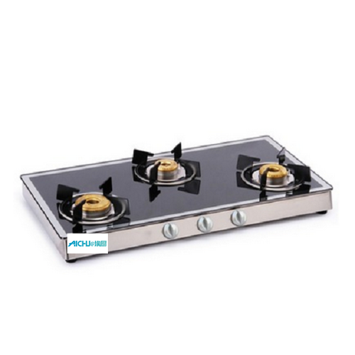 3 Burner Gas Stove Mirror Finish