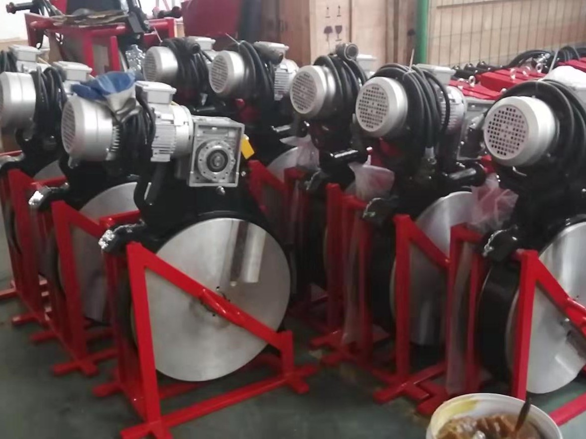 Hotool 355mm hydraulic butt fusion plastic hdpe pipe Welding machine Semi-automatic pe welders  butt fusion pipe heating plate