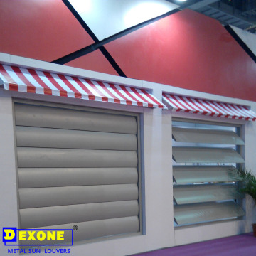 Aluminum Alloy Blade Extrusion Adjustable& Guard Against Theft Sun Shutters