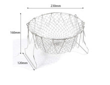 Deep Fry Boiling Steel foldable Chef frying baskets