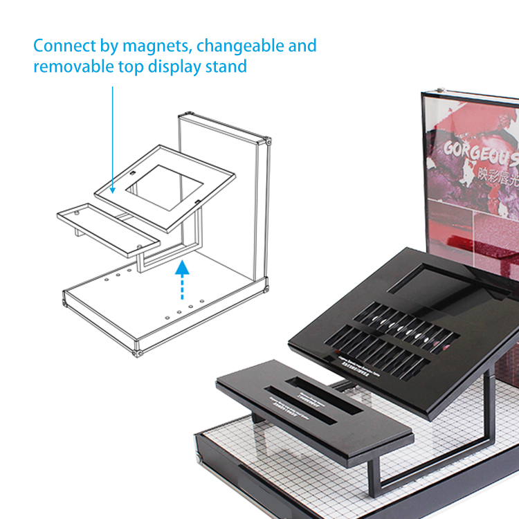 acrylic cosmetic display