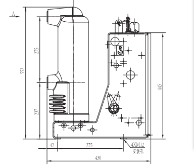 VS1-12 12kV High Quality Indoor Fixed type vacuum circuit breaker VCB