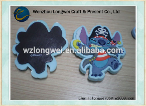 2d monster shaped pvc cheap fridge magnets/fridge magnet pen holder/writable fridge magnet