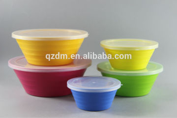 5pc Melamine Storage Bowl Set With Lids