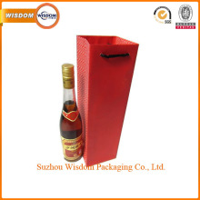 OEM fancy printed wine one bottle gift bags