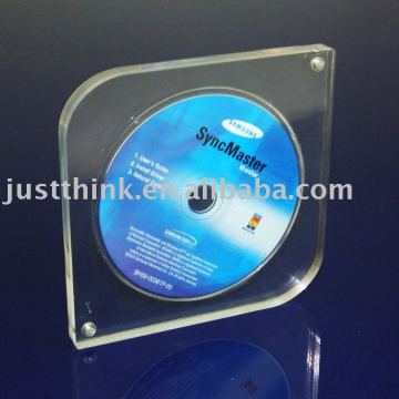 high-end acrylic DVD pakaging box with magnet FZ-A-0018