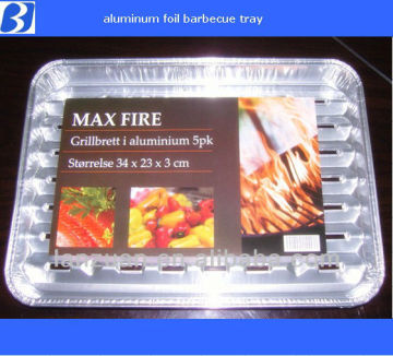 aluminium foil barbecue tray