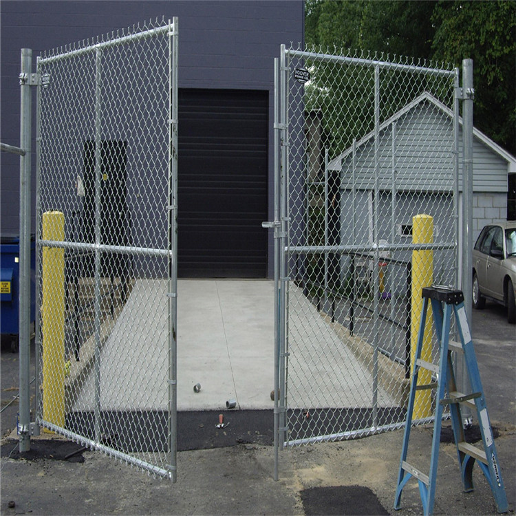 PVC Coated Used Chain Link Fence Gate