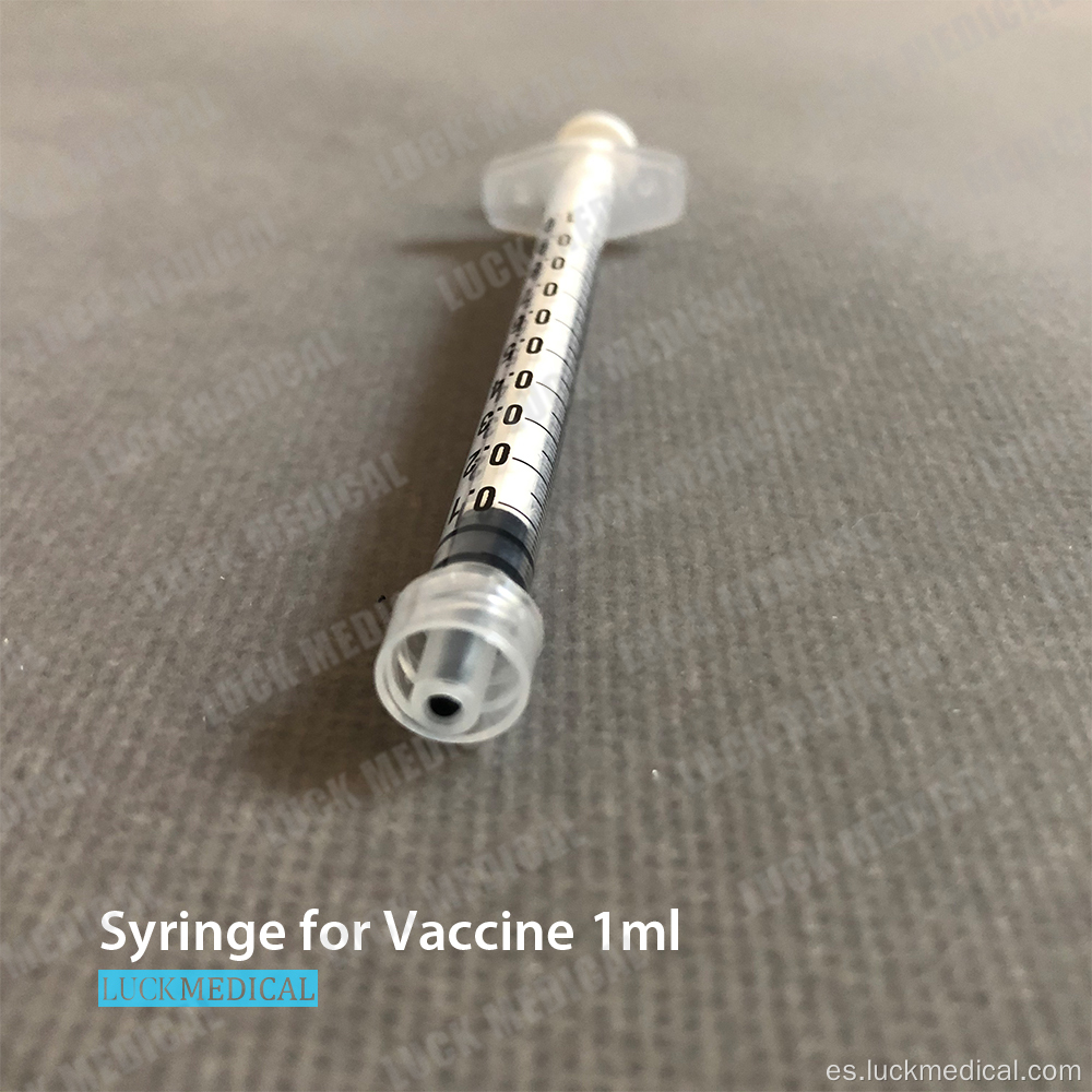 Vacuna de jeringa desechable