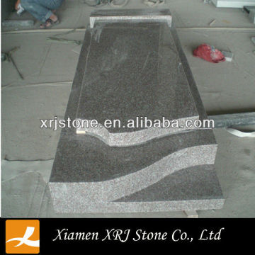 china G635 pink granite grave stones from poland