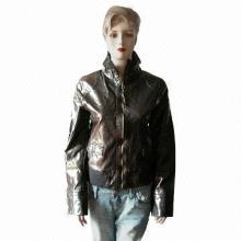 Pig Split Pull-up Jacket with Two Flat Pockets