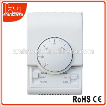 White Plastic Mechanical Thermostat For RoomTemperature Control