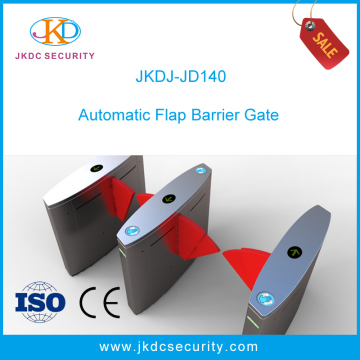 LED Optical Turnstiles Flap Barrier Gate with Organic Glass Wing