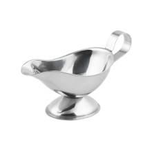 Ergonomic Handle Stainless Steel Gravy Sauce Boat