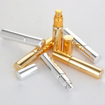 Flacons de pulvérisation de parfum en aluminium à tube de verre