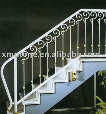 Iron staircase handrailing