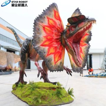 Animatronics Dilophosaurus for Dinosaur Park
