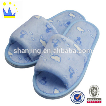 latest style open toe printing child slipper house home slipper