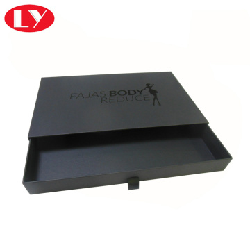 Luxury Matte Black Paper Drawer Gift Box