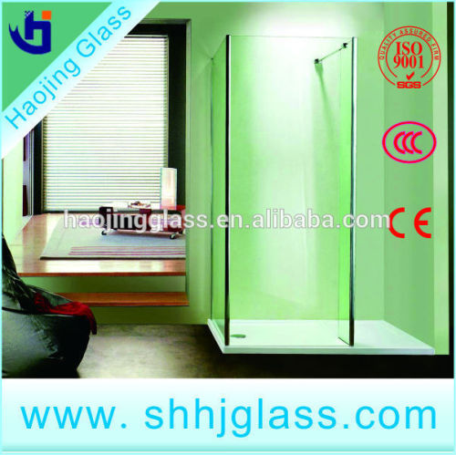 frameless interior folding glass shower door