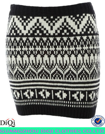 wholesale girls party short winter mini national style sweater skirt