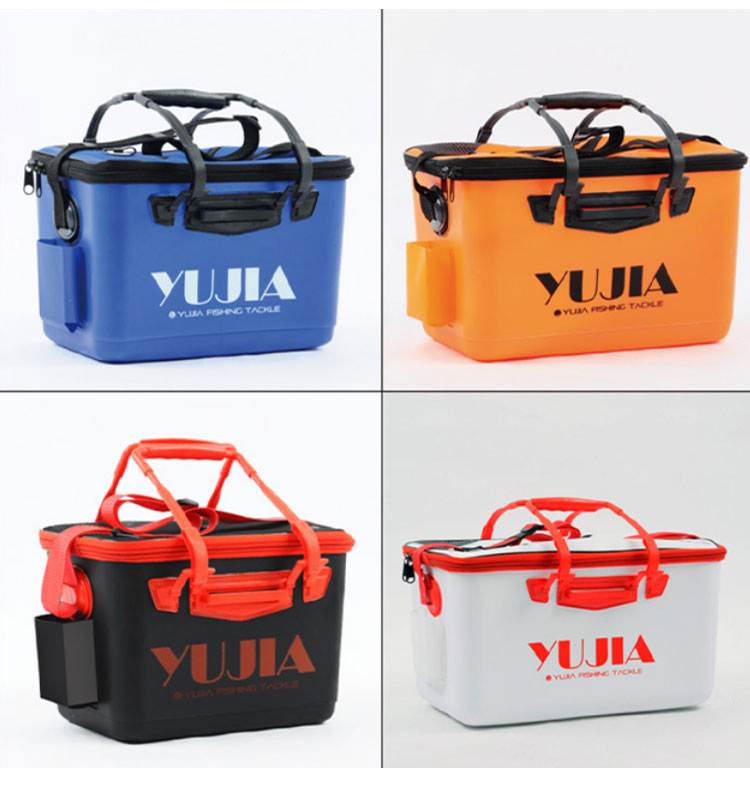 New product white orange blue black red foldable live fish box waterproof EVA soft bait bag EVA Fishing Bag