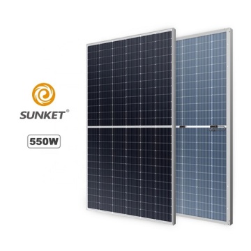 Painel solar monocristalino 550W para sistema de painel de potência