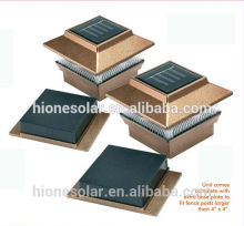 Outdoor Garden Solar LED Post Deck Cap Square Solar Fence Post Lights