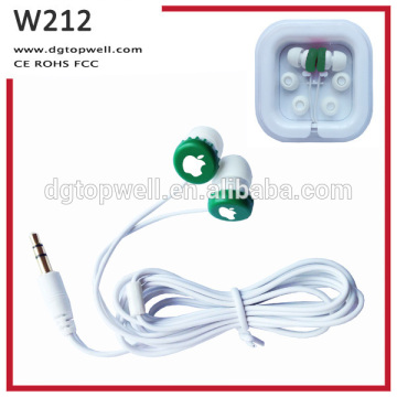 Fashion and popular logo earbuds in travel case