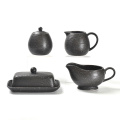 Amazon ceramic dinner set plates matte black dinnerware