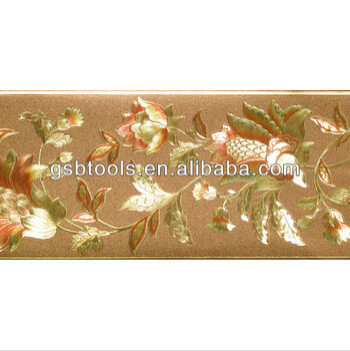 pvc wallpaper border designs from china wallpaper manufacturer