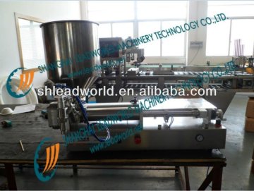 Shanghai stainlees semiautomatic liquid past filling machine