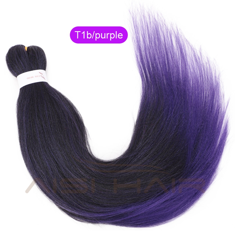 Aisi Hair High Quality Cheap Price Ombre Color Jumbo Fiber For Women Pre Stretched Synthetic Crochet Braiding Hair Extensions