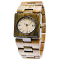 Square Handmade Quartz Wooden Watch