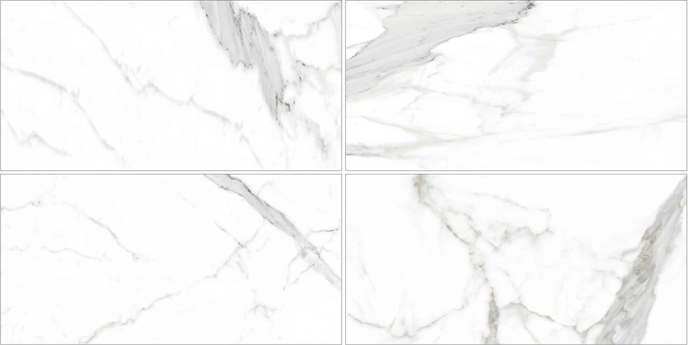 60X60cm White Speckled Ceramic Porcelanto Marble Glazed Floor Tiles