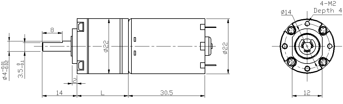 dc-getriebemotoren 12v