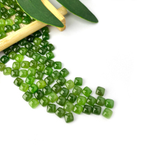 Natual High Quality Hetian Jade Square Cabochon Cut