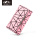 Geometric PU leather peach color clutch party wallet