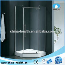 Hinge ACRILIC Tray Material pentagonal pivot door shower enclosure
