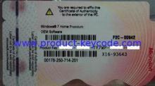 Windows Product Key Sticker for Win 7 Home Premium 64 Bit