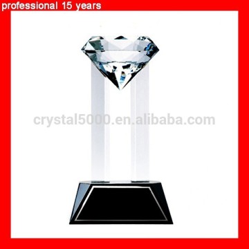 Crystal Venus Diamond Award with Black Optical Crystal.