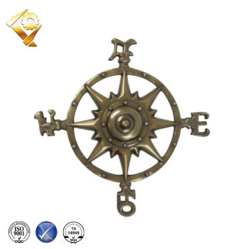 iron steel aluminium brass compass rose