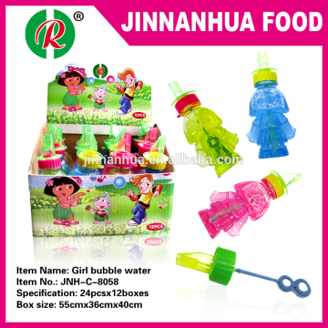 girl shape bubble water