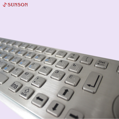 USB IP65 Braille English Keyboard For Information Kiosk