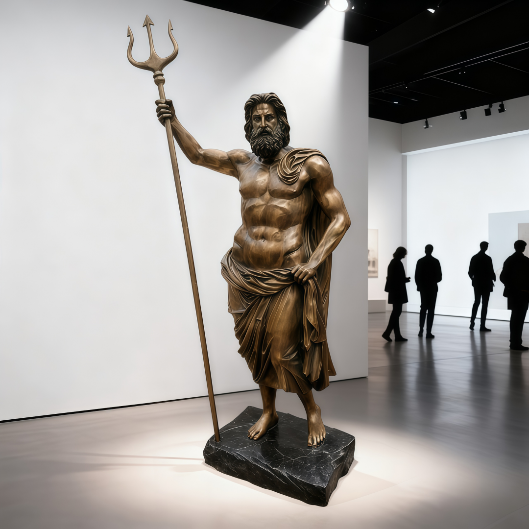 Bronze Trident Statue Bronze Trident Statue