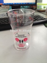 250ml plastic transparent l beer cup