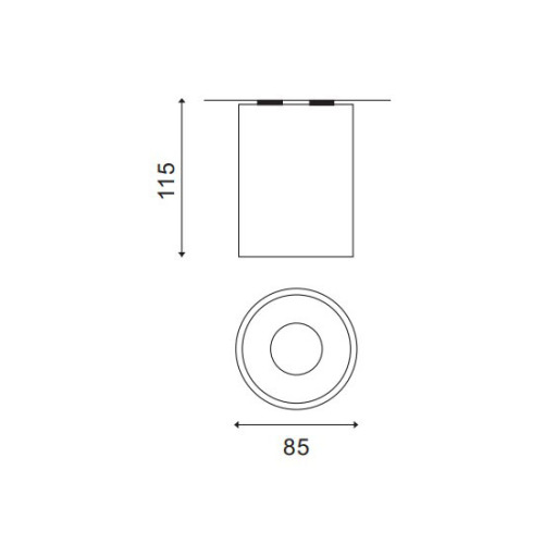 LEDER Watt Brilliant Black 3W LED Downlight