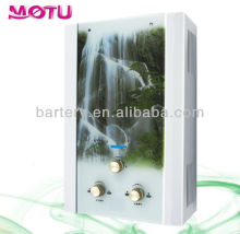Instant glass picture hot water gas heater