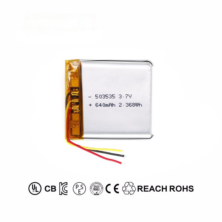 3.7V503535 640mAh 1 3.7V503535 640mAh 1