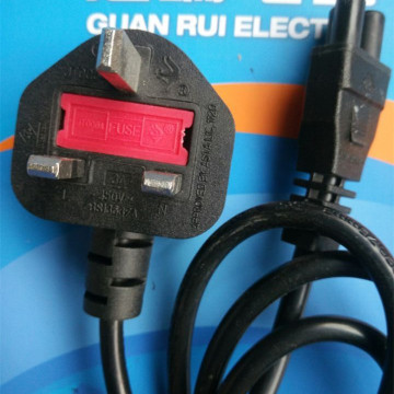 BS computer power lead,250v 10a computer ac power cord,250v 10a computer power coonector.